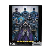 AQUARIUS DC Comics Batman Batsuits Puzzle 500 Piece Jigsaw Puzzle - Glare Free - Precision Fit - Officially Licensed DC Comics Merchandise & Collectibles - 14 x 19 Inches