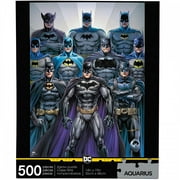 AQUARIUS DC Comics Batman Batsuits Puzzle 500 Piece Jigsaw Puzzle - Glare Free - Precision Fit - Officially Licensed DC Comics Merchandise & Collectibles - 14 x 19 Inches