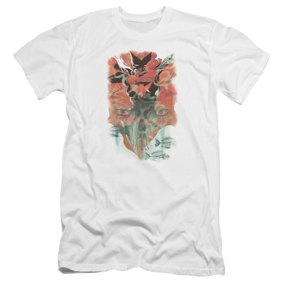 Batman/Batwoman #1 Premium Canvas Adult Slim Fit 30/1 T-Shirt White