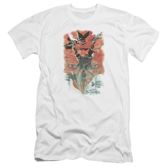 Batman/Batwoman #1 Premium Canvas Adult Slim Fit 30/1 T-Shirt White