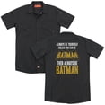 thumbnail image 1 of Batman Be Batman(Back Print) Adult Work Shirt Black, 1 of 3