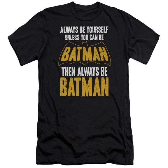 Batman - Be Batman - Premium Slim Fit Short Sleeve Shirt - Small