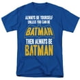 thumbnail image 1 of Batman Be Batman Unisex Adult T Shirt, Royal, Small, 1 of 6