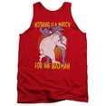 thumbnail image 1 of Batman Bear Wrastling Adult Tank Top-Red, 1 of 1