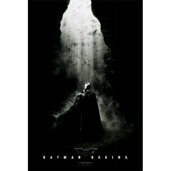 Batman Begins Poster In A Cave New 24x36