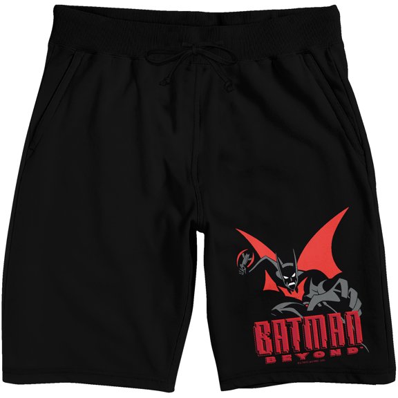 Batman Beyond Batman Logo Men's Black Sleep Pajama Shorts-Small