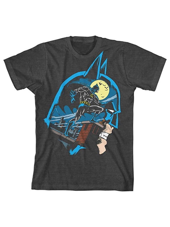 Batman Big Boys' Batman Face T-Shirt