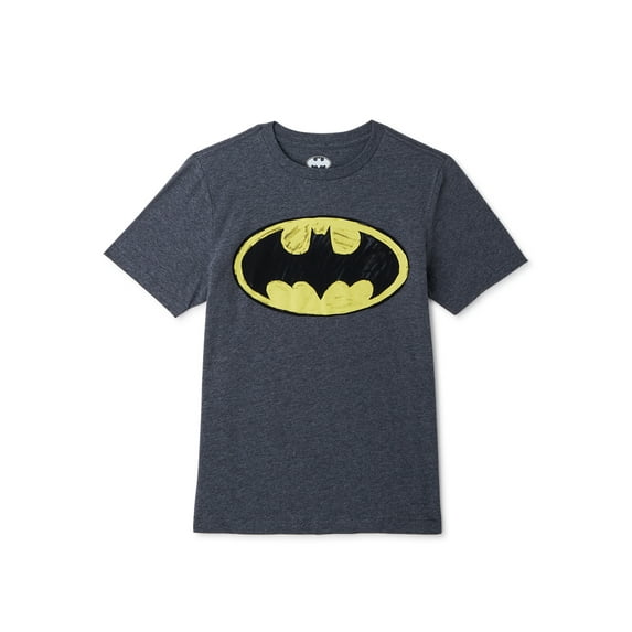 Batman Big Boys Batman Logo Short Sleeve Casual T-Shirt, Sizes 4-18