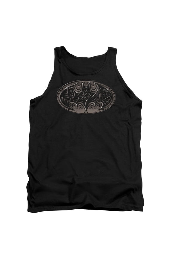 Batman Bio Mech Bat Shield Adult Tank Top Black
