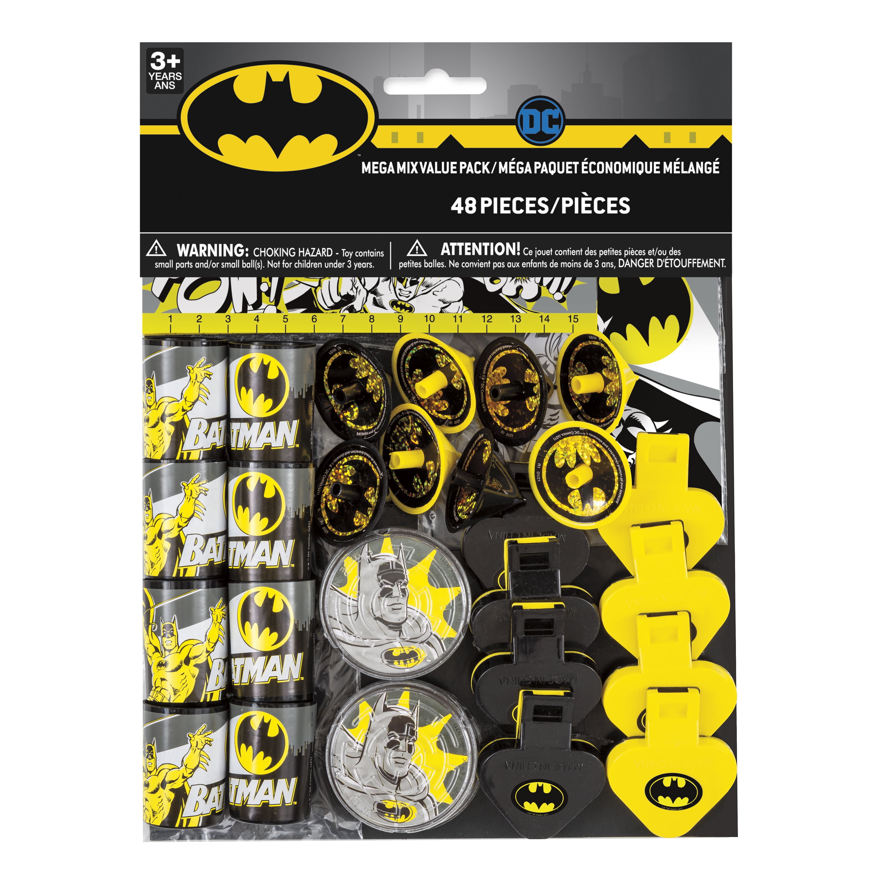 Batman Birthday Party Favors for 8, 48pcs - Walmart.com