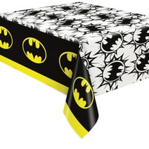 Batman Birthday Plastic Party Tablecloth, 84 x 54in