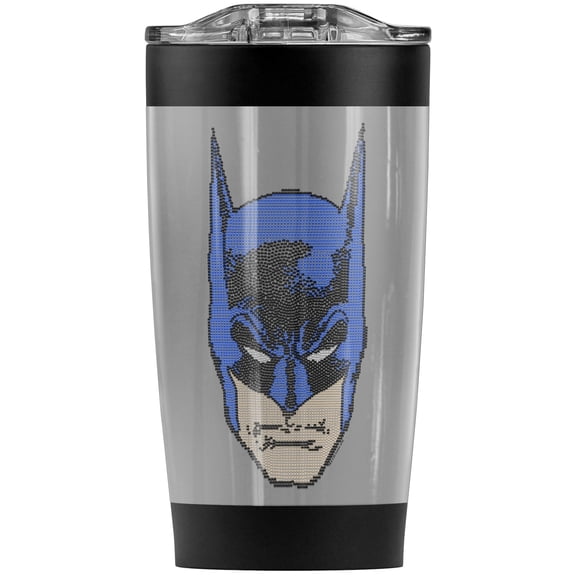 Batman Bitman Stainless Steel Tumbler 20 oz Coffee Travel Mug/Cup, Vacuum Insulated & Double Wall with Leakproof Sliding Lid | Great for Hot Drinks and Cold Beverages
