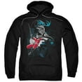 thumbnail image 1 of Batman Black And White Adult Pullover Hoodie Sweatshirt Black, 1 of 1