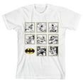 thumbnail image 1 of Batman Black And White Comic Panels Boy's White T-shirt-Small, 1 of 5