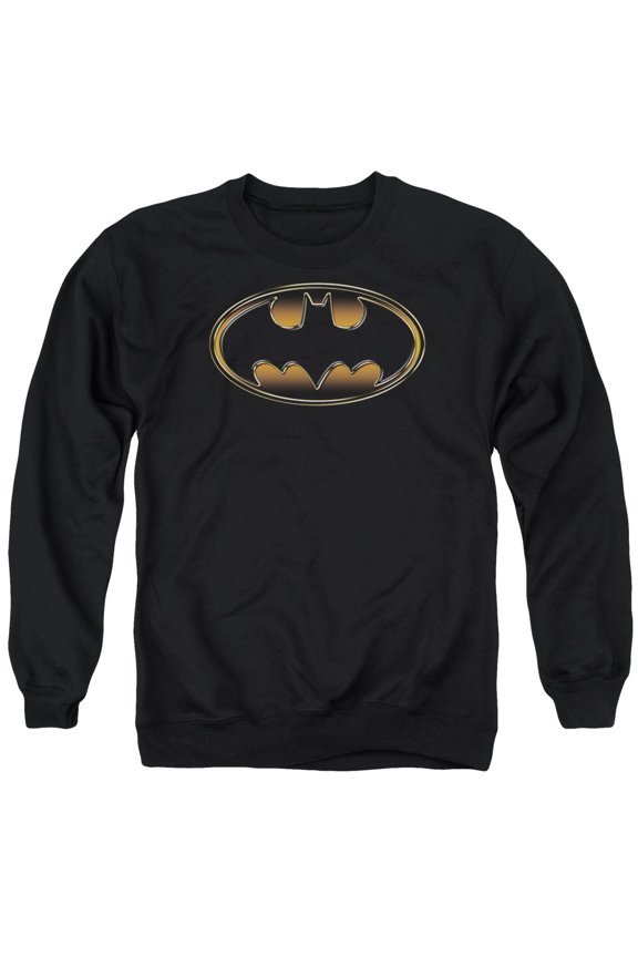 Batman - Black & Gold Embossed - Crewneck Sweatshirt - Large