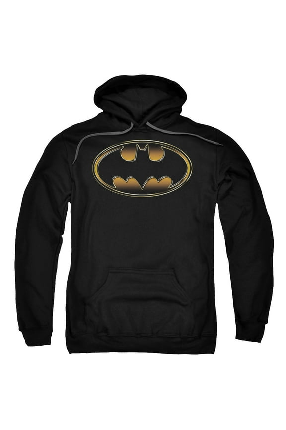 Batman - Black & Gold Embossed - Pull-Over Hoodie - X-Large