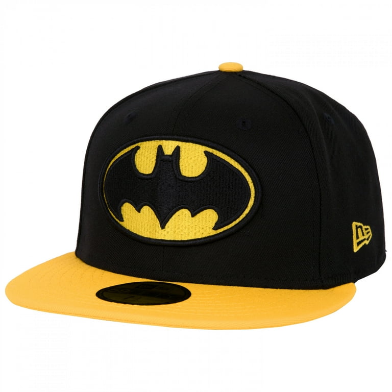 Batman Black and Yellow 59Fifty Hat 7 7 8 Fitted Walmart