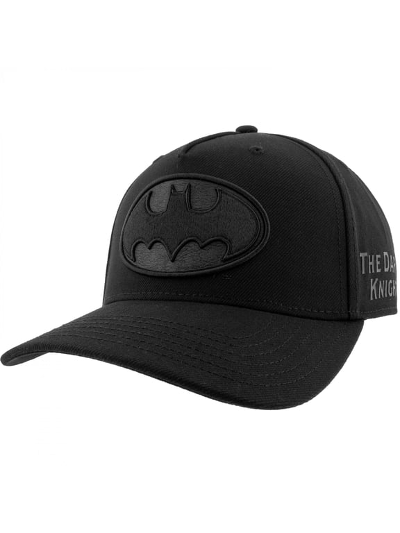 Black on Black Embroidered Logo Poly-Wool Cap