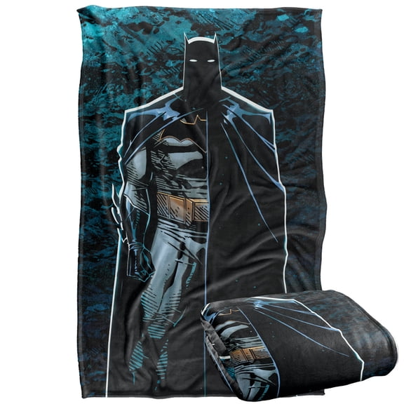 Batman Blanket, 36x58, Batman Batcave Silhouette Silky Touch Super Soft Throw Blanket