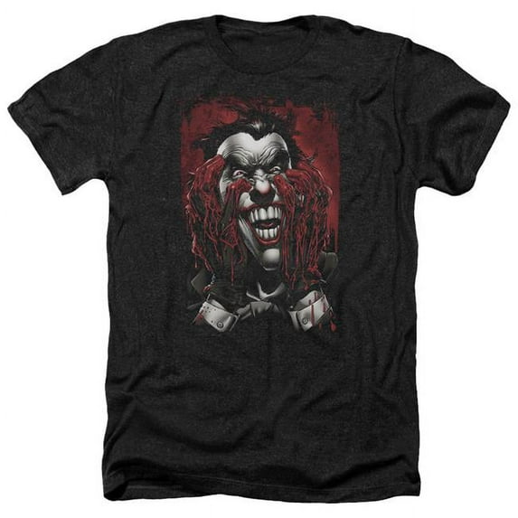 Batman & Blood In Hands-Adult Heather T-Shirt, Black - 2X