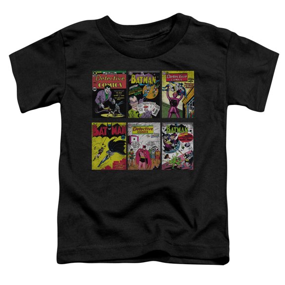 Batman Boys' Bm Covers Childrens T-shirt Black