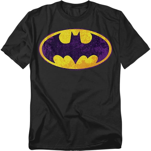 Batman T-Shirt Bm Neon Distress Logo Unisex Graphic Tee For Men & Women