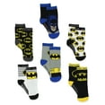 thumbnail image 1 of Batman Boy's 6 pack Athletic Crew Socks (Baby/Toddler) BM7776B, 1 of 6