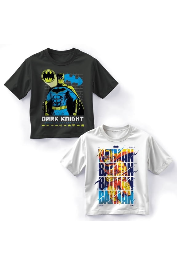 Boy's Short Sleeve Crewneck Graphic T-Shirt 2-Pack, Boys Tees 2-Piece Bundle Set for Kids and Toddlers (Size 4-18)