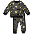 thumbnail image 1 of Batman Boys 2 Piece All Over Print Crewneck and Jogger Set, 4-7, 1 of 5