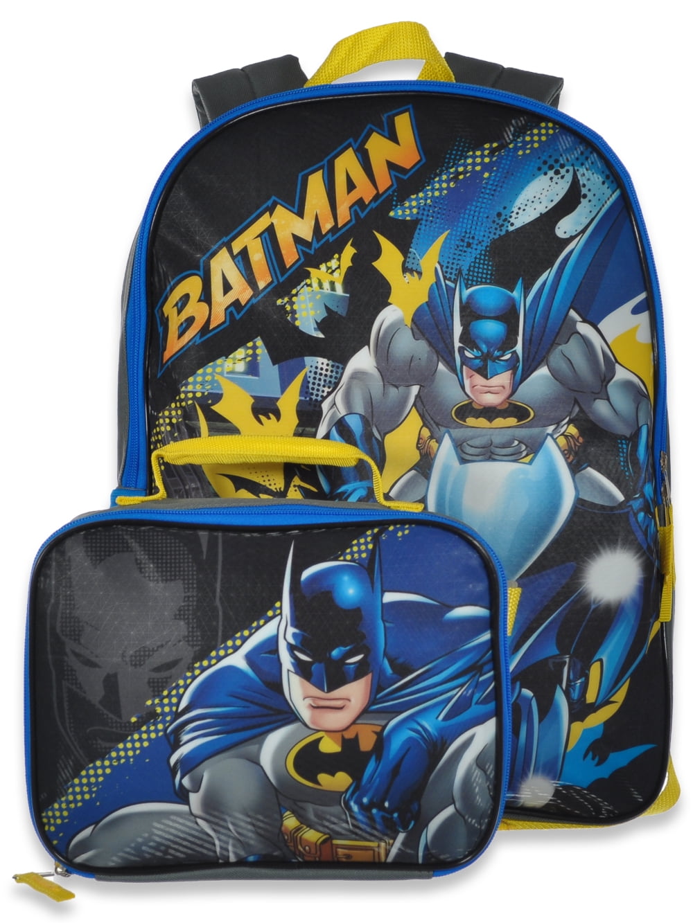 Batman Boys School Backpack Lunchbag Combo Set Black Multi One Size Walmart