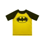 BATMAN Boys' Bat Logo Rash Guard (Toddler Boys)