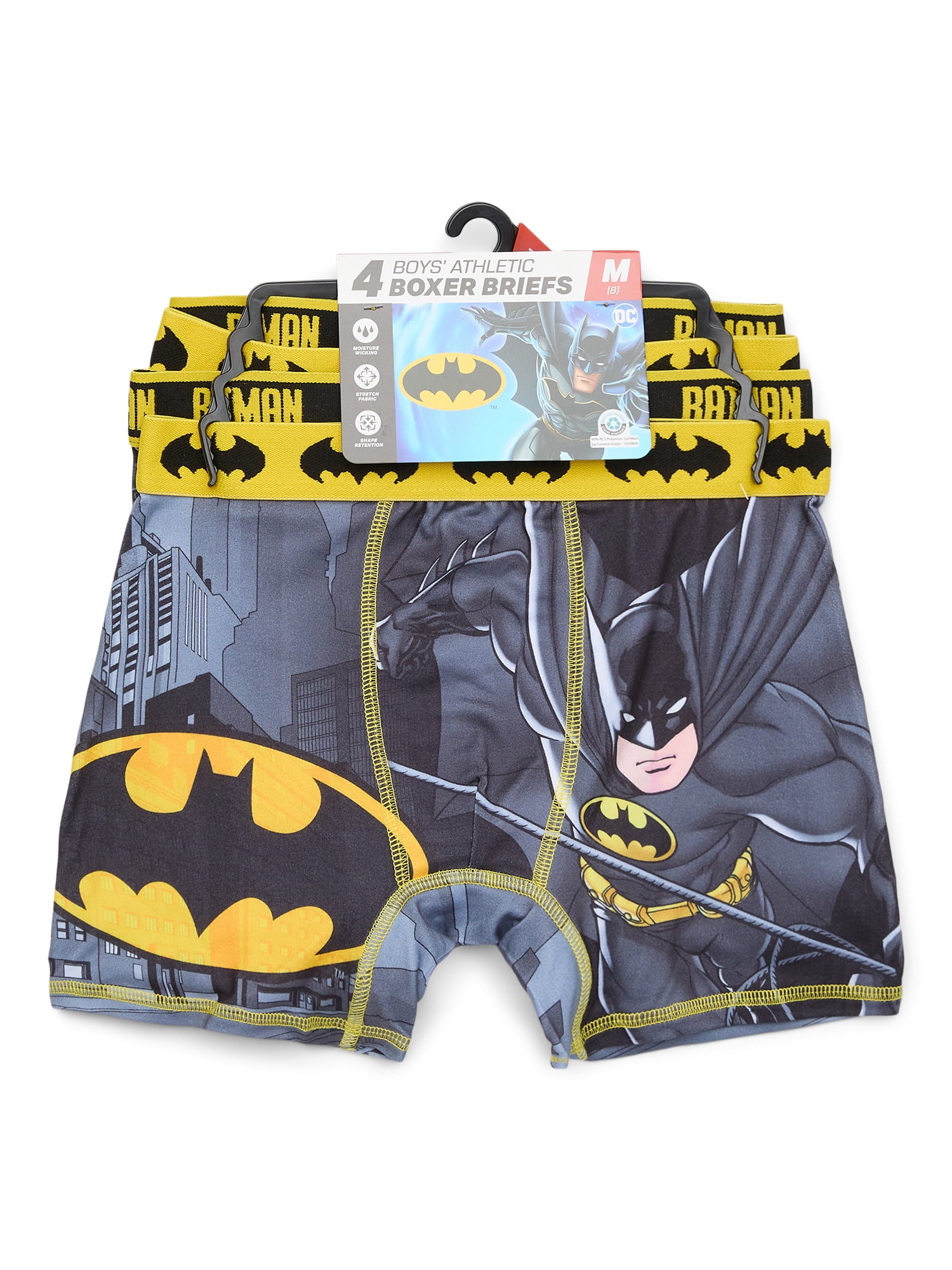 Batman Boys Boxer Briefs Underwear, 4-Pack, Sizes XS-XL - Walmart.com