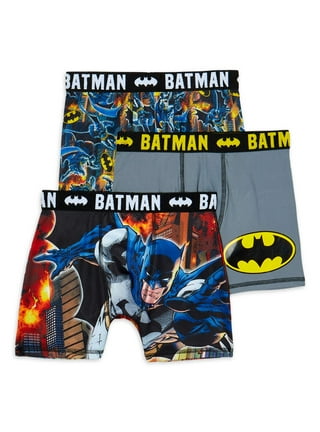 BATMAN Youth Boy's All Over Print 4 Pack Boxer Briefs, XS-XL 