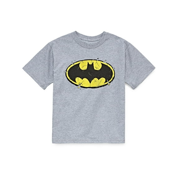Batman Boys' Crumble Bat Logo T-Shirt, Sizes XXS-XL