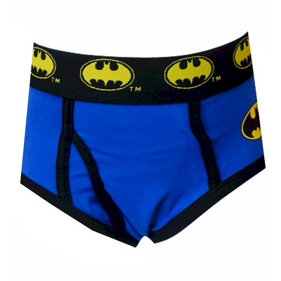 Batman Boys DC Comics Batman Blue Logo Briefs (Medium)