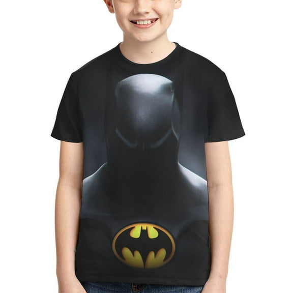 Batman Boys Girls T-Shirt 3d Print Graphic Short Sleeve Tee Shirt Tops For Kids Teens