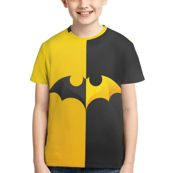 Batman Boys Girls T-Shirt 3d Print Graphic Short Sleeve Tee Shirt Tops For Kids Teens