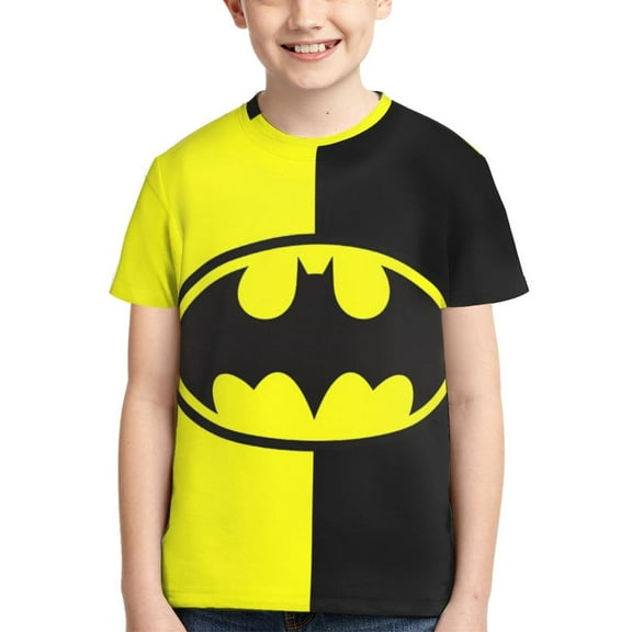 Batman Boys Girls T-Shirt 3d Print Graphic Short Sleeve Tee Shirt Tops For Kids Teens