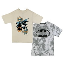 Batman Boys Graphic Short Sleeve 2-Pack Tee, Sizes 4-18