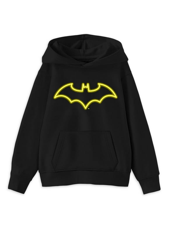 Batman Boys Logo Graphic Hoodie, Sizes XS-2XL