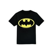 Batman Boys Logo T-Shirt with Short Sleeves, Sizes 4-18