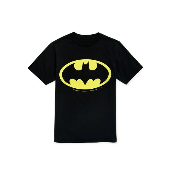 Batman Boys Logo T-Shirt with Short Sleeves, Sizes 4-18