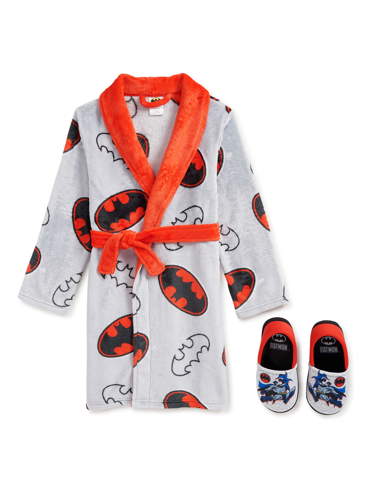 Batman Boys Pajama Robe with Slippers, Sizes 4-12 - image 1 of 3