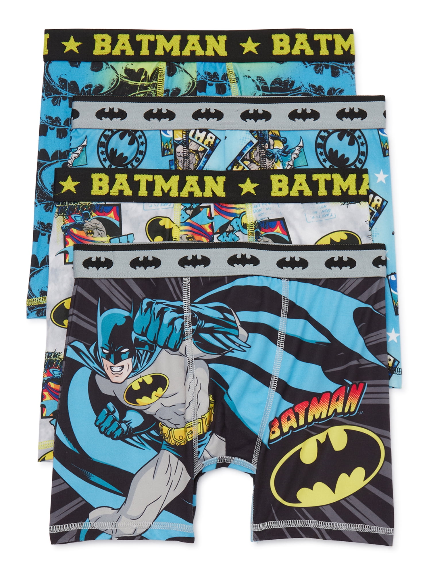 7-pack Printed Boys' Briefs - Bright blue/Batman - Kids