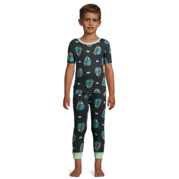 Batman Boys Short Sleeve and Pant Pajama Set, 2-Piece, Sizes 4-12