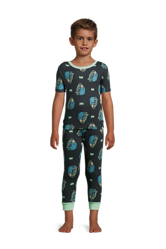 Boys Short Sleeve and Pant Pajama Set, 2-Piece, Sizes 4-12