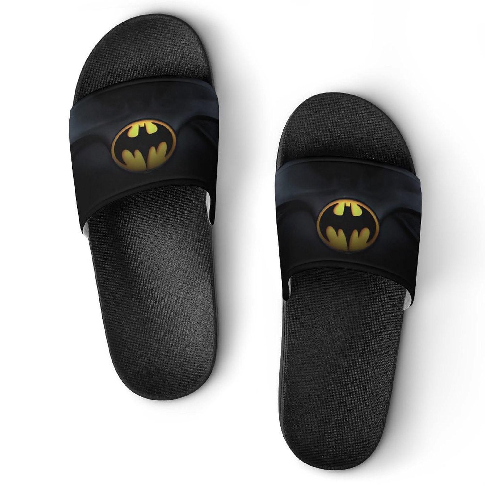 Batman Boys Slide Sandals, Comfort Casual Pool Slide Outdoor, Slip-On ...