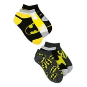 Batman Boys Socks, 6-Pack, No Show Style, Sizes S-L