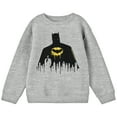 thumbnail image 1 of Batman Bruce Wayne Silhouette Youth Heather Gray Crew Neck Sweatshirt-Large, 1 of 5