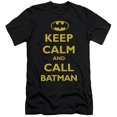 thumbnail image 1 of Batman Men's Call Batman Slim Fit T-shirt Medium Black, 1 of 2